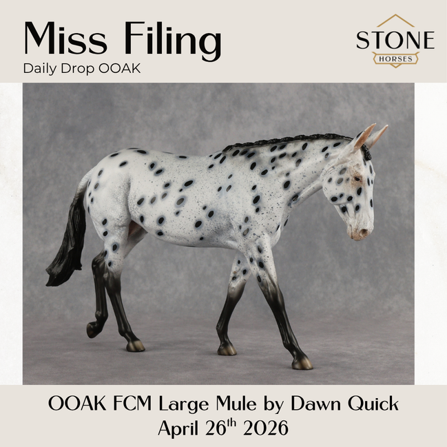 Miss Filing OOAK FCM Large Mule by Dawn Quick DDOOAKs26