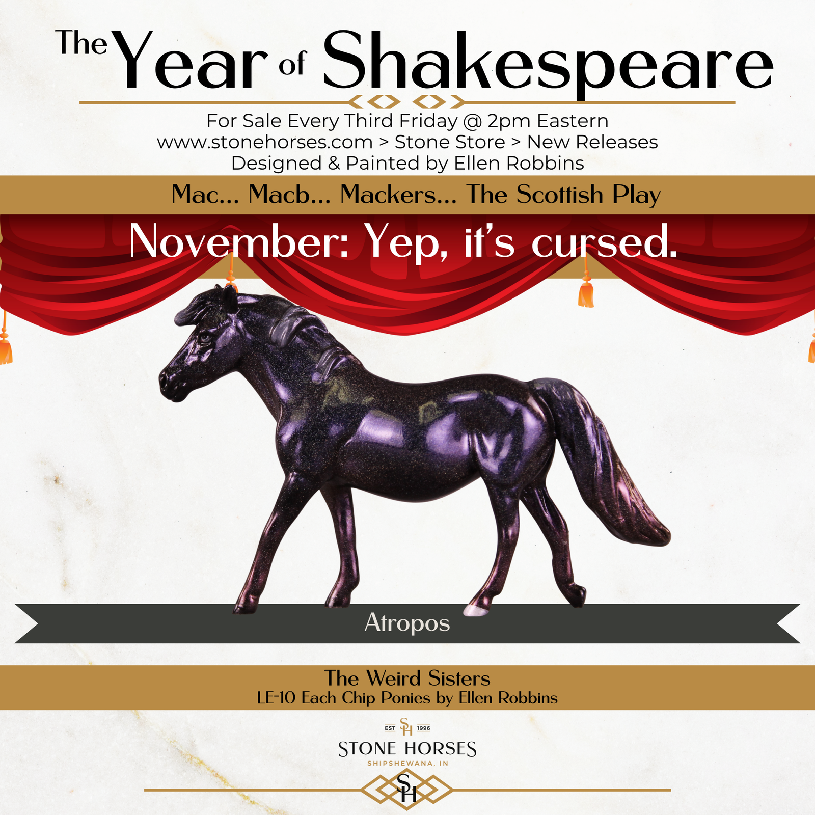 Atropos LE-10 Chip Pony by Ellen Robbins CL25