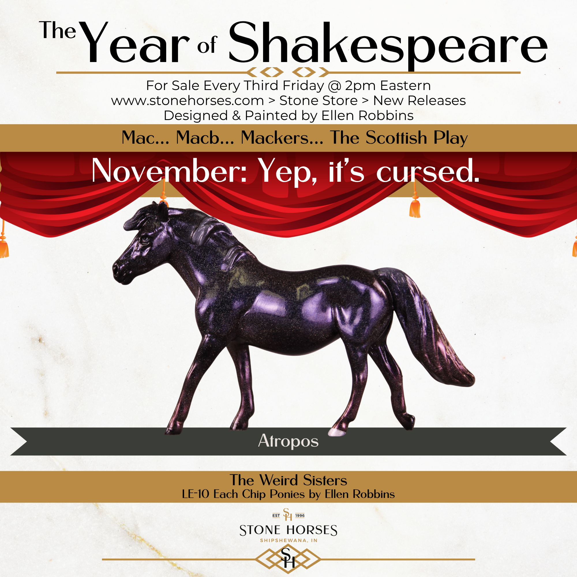 Atropos LE-10 Chip Pony by Ellen Robbins CL25