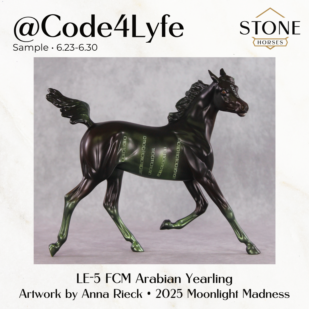 SAMPLE @Code4Lyfe LE-5 FCM Arabian Yearling by Anna Rieck &amp; Matt Samuels SS0626
