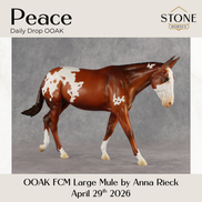 Peace OOAK FCM Large Mule by Anna Rieck DDOOAKs26