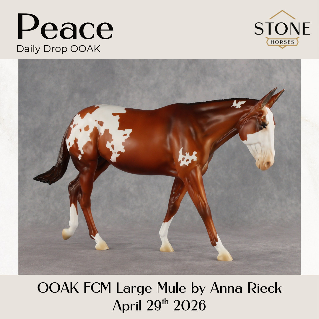 Peace OOAK FCM Large Mule by Anna Rieck DDOOAKs26