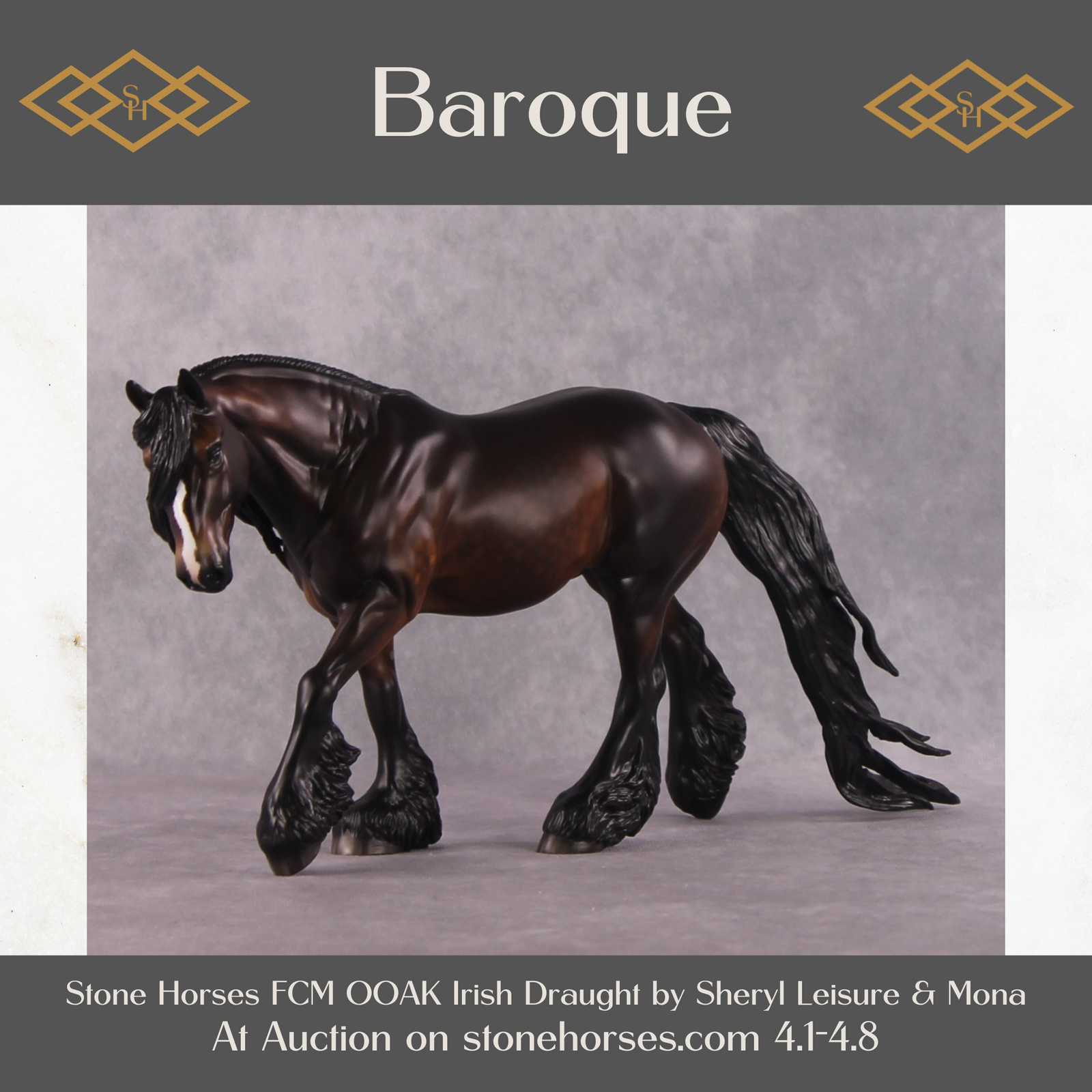 "Baroque" OOAK FCM Irish Cob By Sheryl Leisure Best Offer 04/08/2025