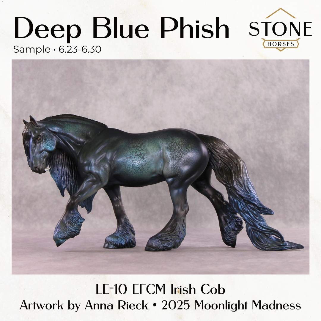 SAMPLE Deep Blue Phish LE-10 EFCM Irish Cob by Anna Rieck &amp; Matt Samuels SS0626