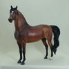 BERRI O - OOAK Dapple Bay Morgan Model Horse with Listening Ear - 4/15