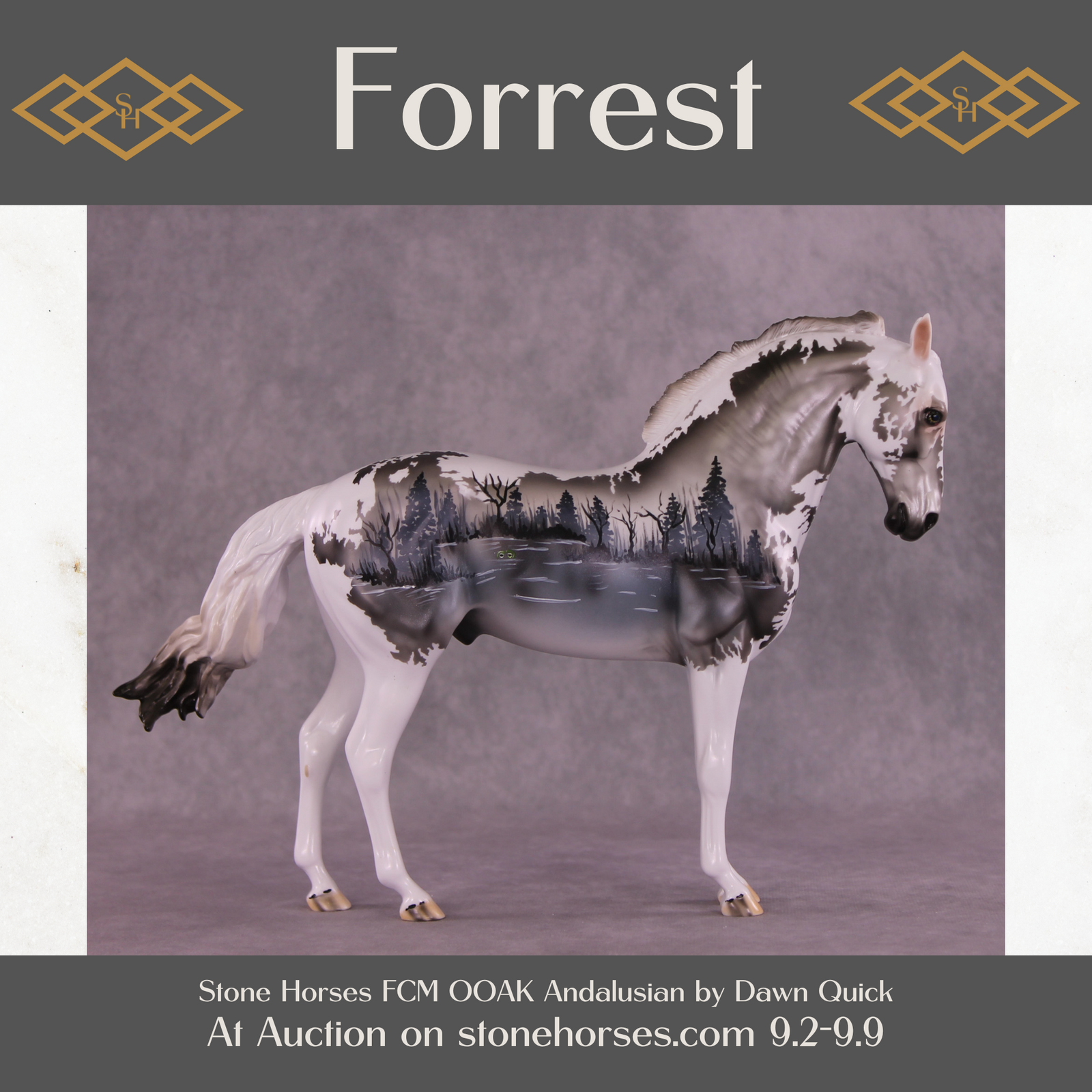 Forrest OOAK FCM Andalusian by Dawn Quick Best Offer 9/9/2025