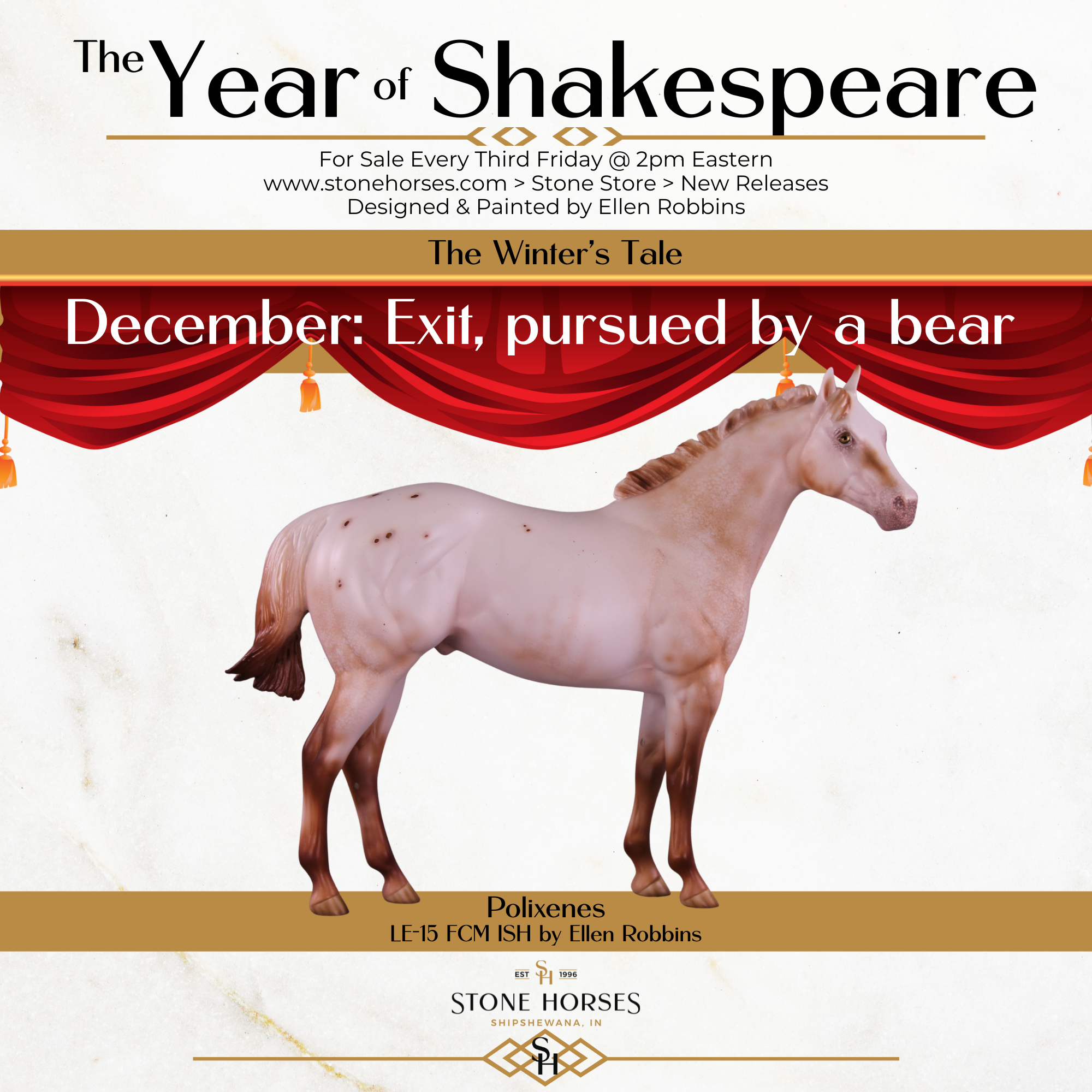 Polixenes LE-15 FCM Ideal Stock Horse by Ellen Robbins CL25