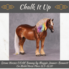 Chalk It Up OOAK Dappled Flaxen Chestnut Custom Heavy Draft with Chalked Mane &amp; Tail By Maggie Jenner-Bennett Best Offers 12/10/24