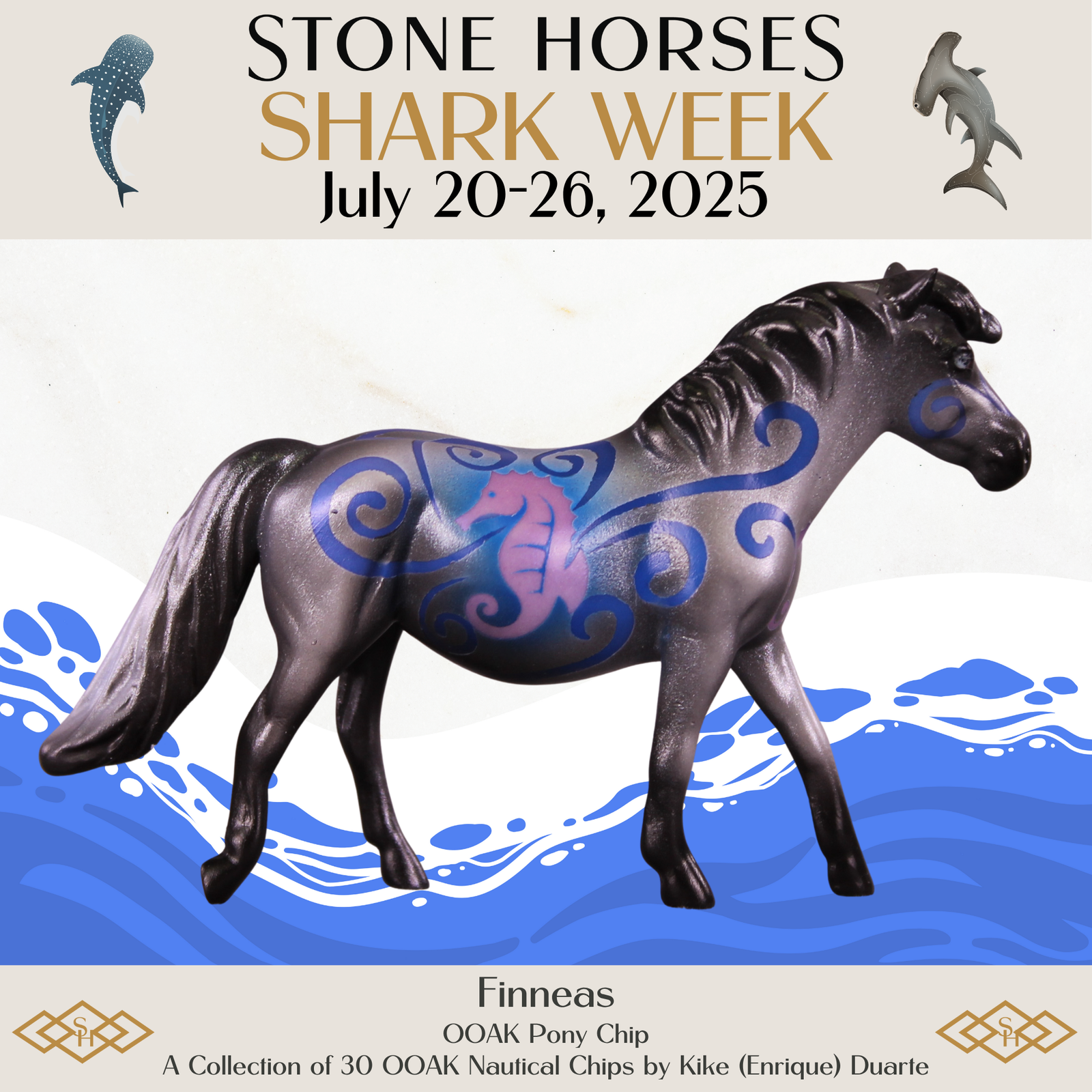 Finneas OOAK Pony Chip by Kike Duarte SCD25