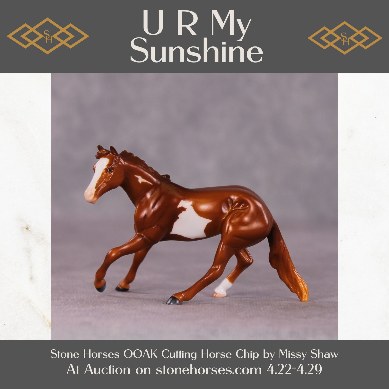 "U R My Sunshine" OOAK Cutter Chip by Missy Shaw
