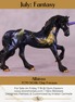 Albireo OOAK FCM Chip Friesian By Kristen Cermele July GemStones Series