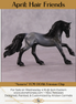 "Azzurro" OOAK FCM Friesian Chip By Kristen Cermele - April GemStones Series