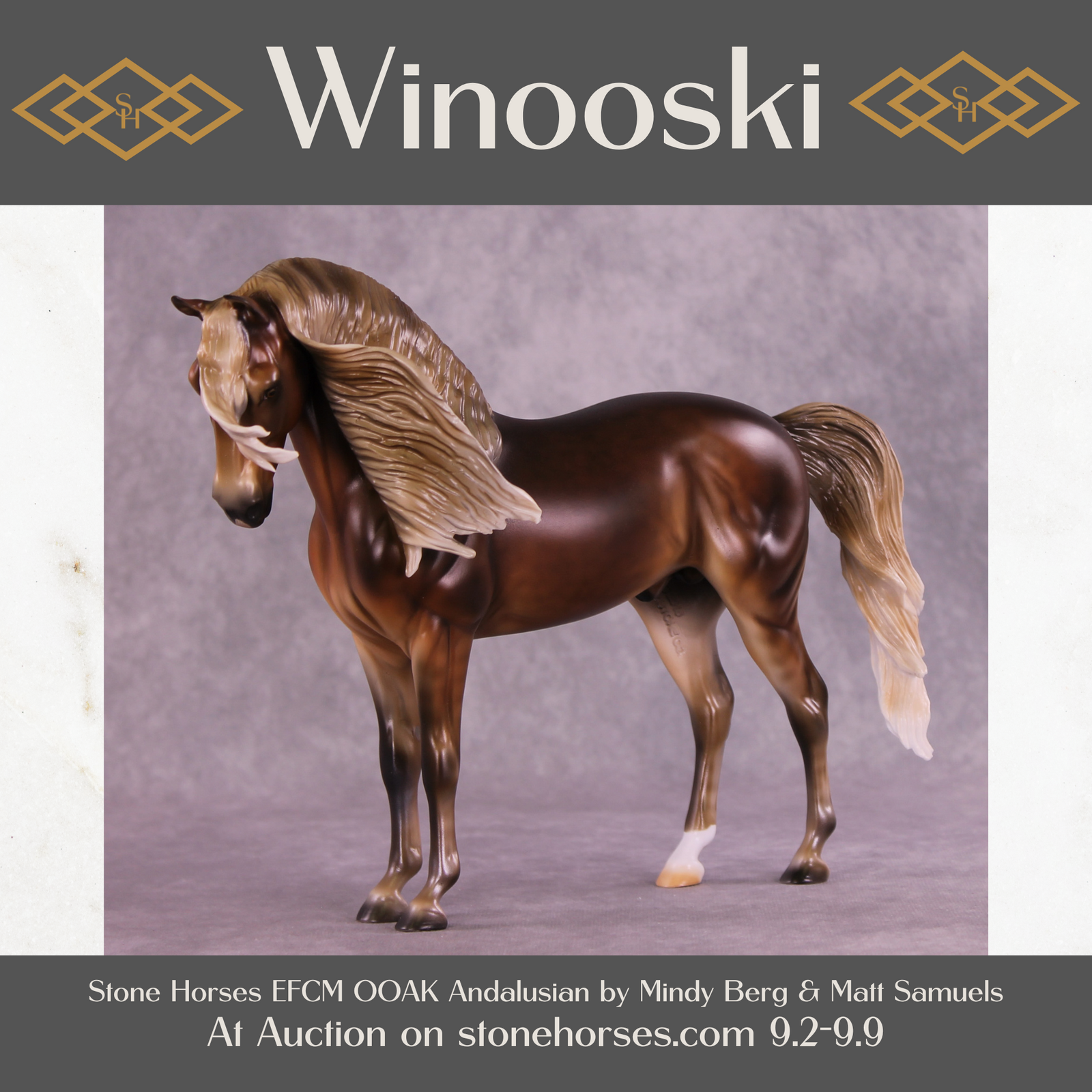 Winooski OOAK EFCM Andalusian by Mindy Berg Best Offer 9/9/2025