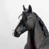 IF MAMA&#39;S NOT HAPPY - OOAK Black Trotting Draft Model Horse - 5/15
