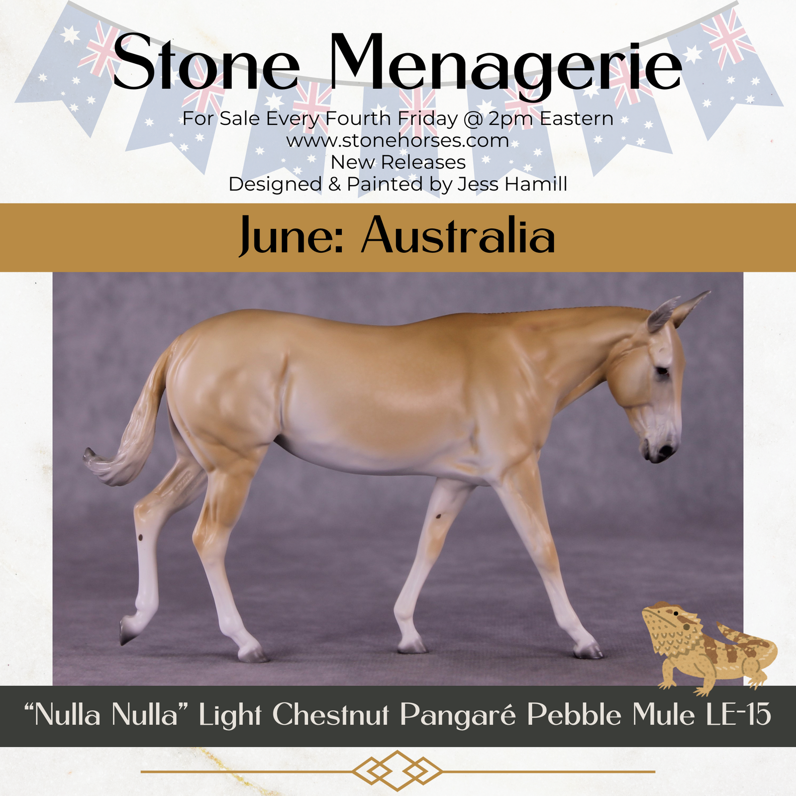 "Nulla Nulla" LE-15 FCM Pebble Mule by Jess Hamill MS25