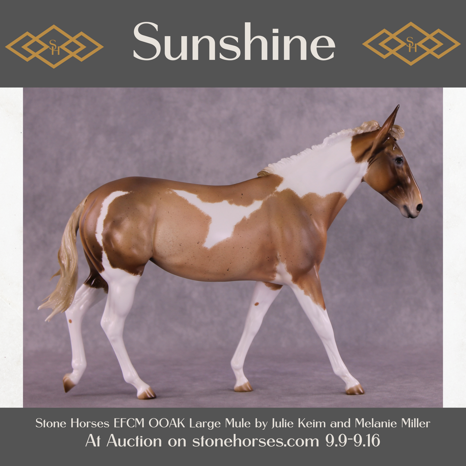 Sunshine OOAK EFCM Large Mule by Julie Keim Best Offer 9/16/2025