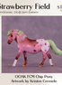 Strawberry Field OOAK FCM Chip Pony by Kristen Cermele GS26