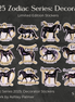 Zodiac Decorator Stickers - Limited Edition