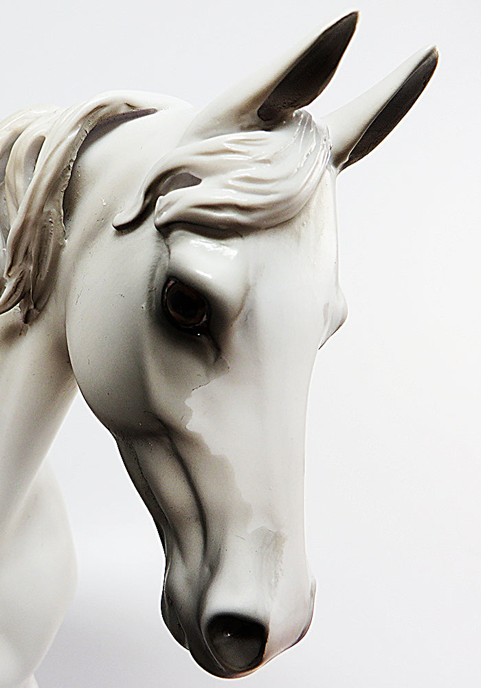 STORMTRACKER-OOAK GREY GHOST PAINT THOROUGHBRED MODEL HORSE 8/12