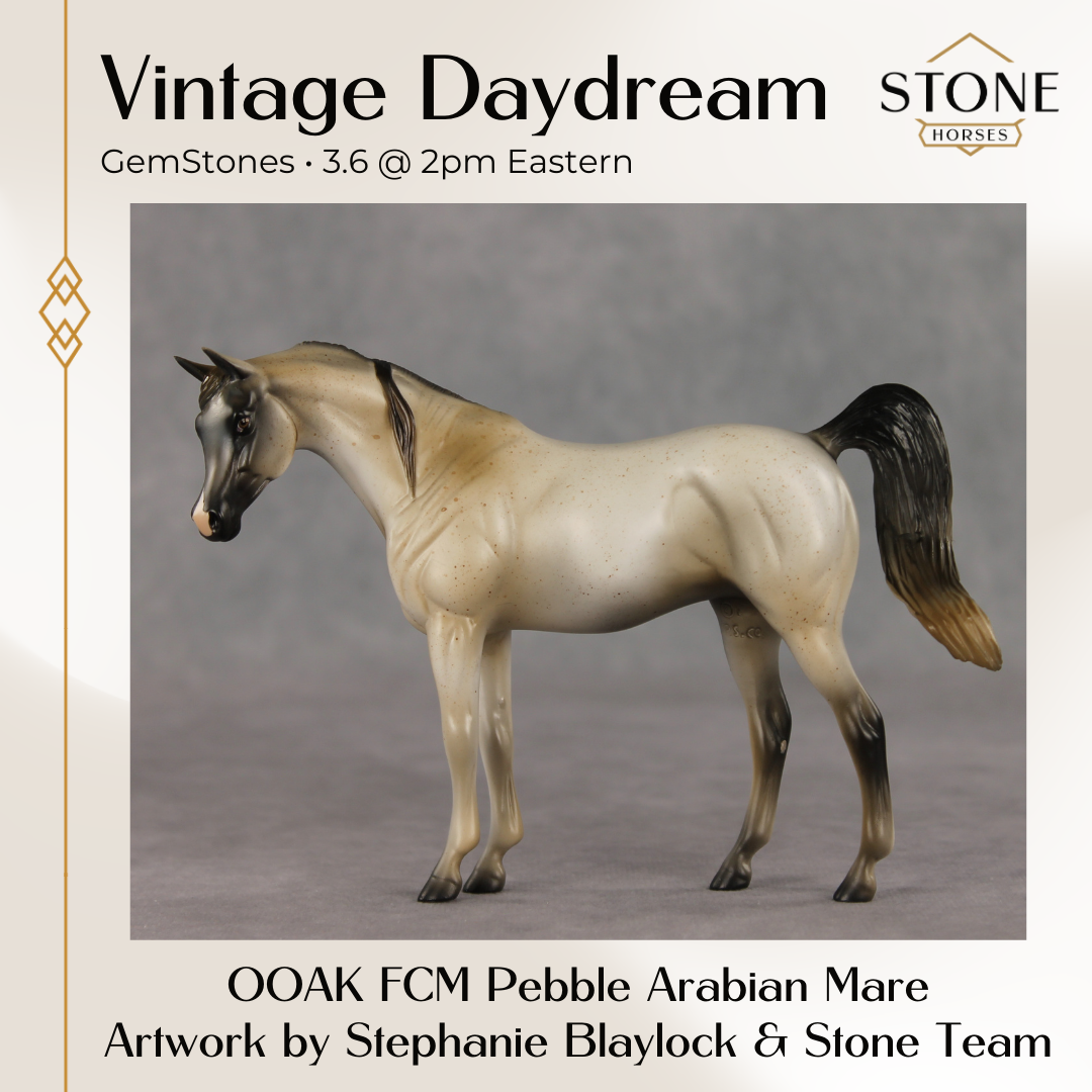 Vintage Daydream OOAK FCM Pebble Arabian Mare by Stephanie Blaylock & The Stone Horses Team GS26