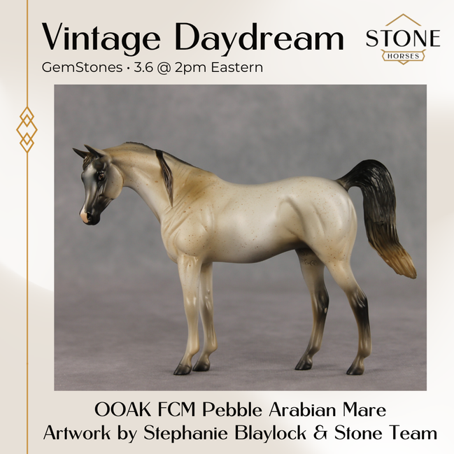 Vintage Daydream OOAK FCM Pebble Arabian Mare by Stephanie Blaylock & The Stone Horses Team GS26