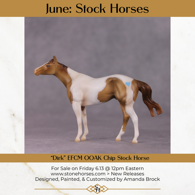 "Dirk" OOAK EFCM Stock Chip By Amanda Brock - June GemStones Series