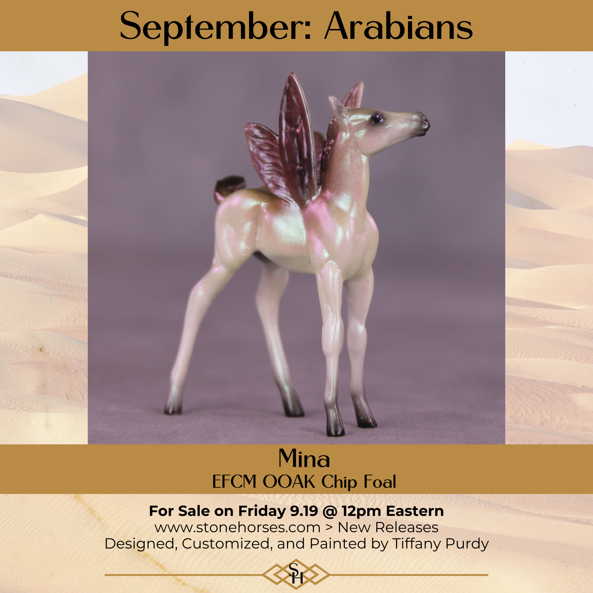 Mina OOAK EFCM Chip Foal by Tiffany Purdy GS925