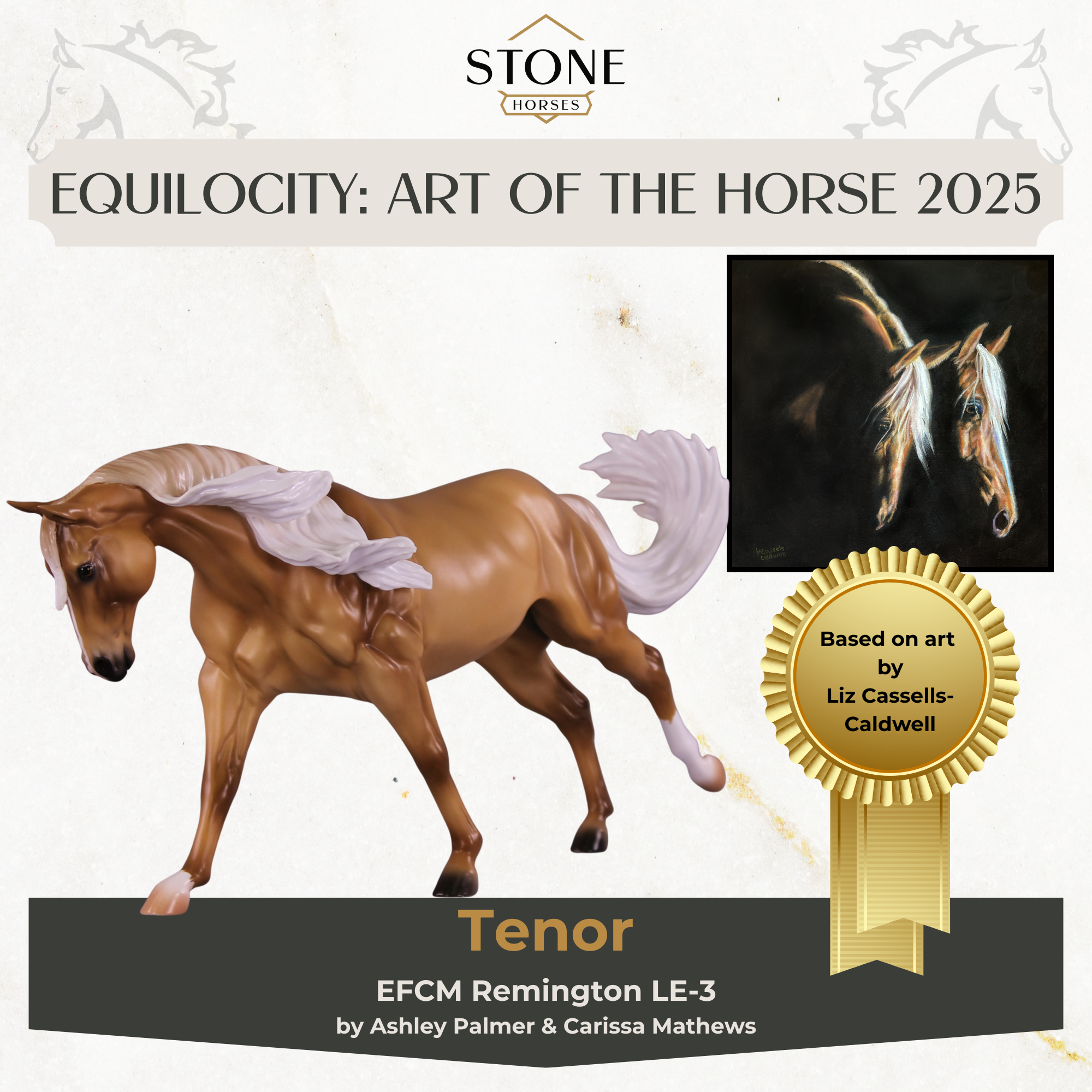PREVIEW Art of the Horse "Tenor" LE-3 EFCM Remington by Ashley Palmer EQ25