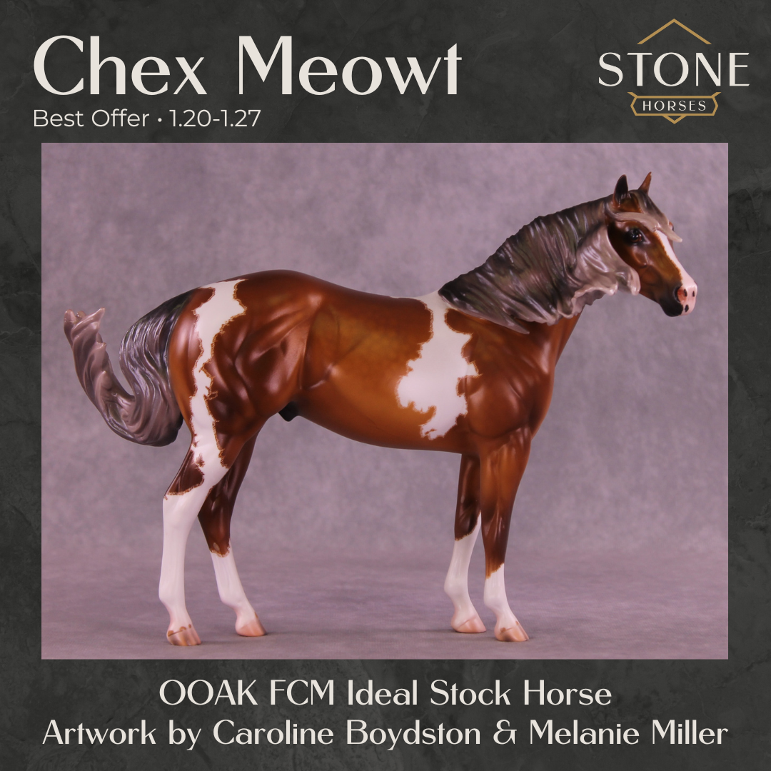 Chex Meowt OOAK FCM Ideal Stock Horse by Caroline Boydston & Mel Miller Best Offer 1.20.2026