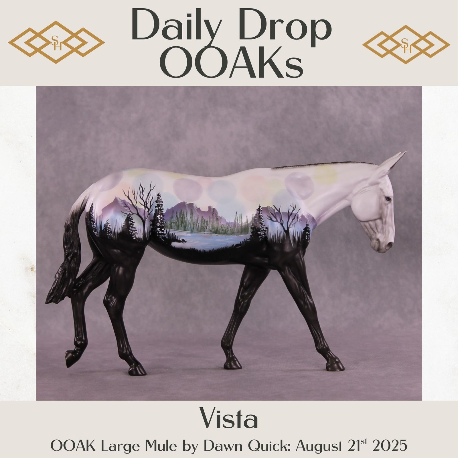 Vista OOAK Large Mule by Dawn Quick DDOOAKs25