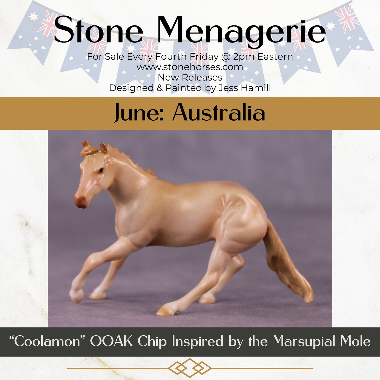 "Coolamon" OOAK Cutter Chip by Jess Hamill MS25