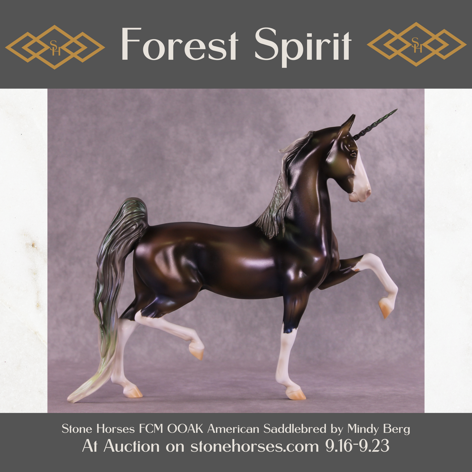 Forest Spirit OOAK FCM American Saddlebred by Mindy Berg Best Offer 9/23/2025