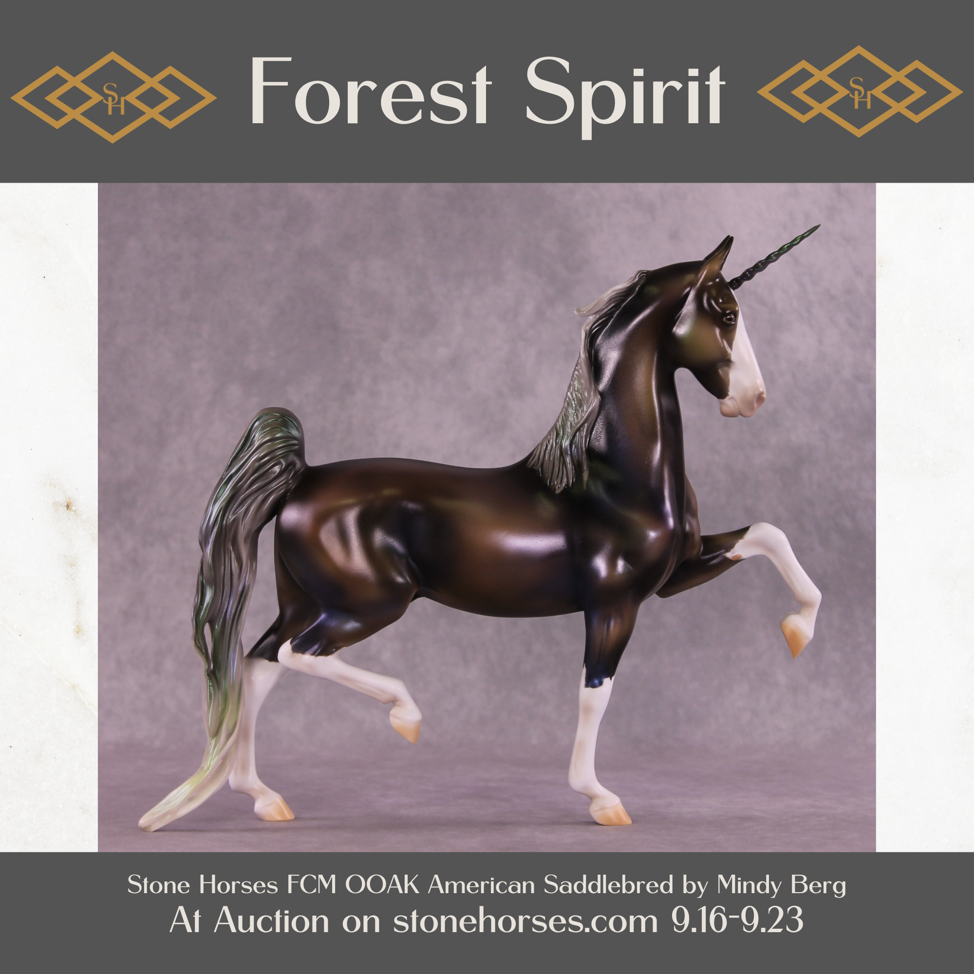 Forest Spirit OOAK FCM American Saddlebred by Mindy Berg Best Offer 9/23/2025