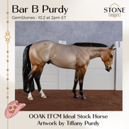 Bar B Purdy OOAK EFCM Ideal Stock Horse by Tiffany Purdy GS26