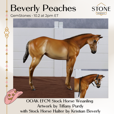 Beverly Peaches OOAK EFCM Stock Horse Weanling by Tiffany Purdy GS26