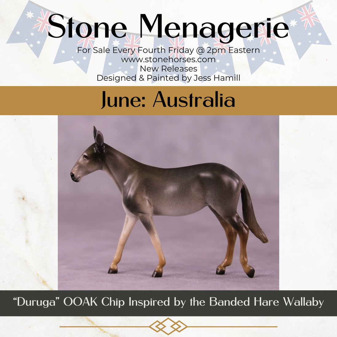 "Duruga" OOAK Mule Chip by Jess Hamill MS25