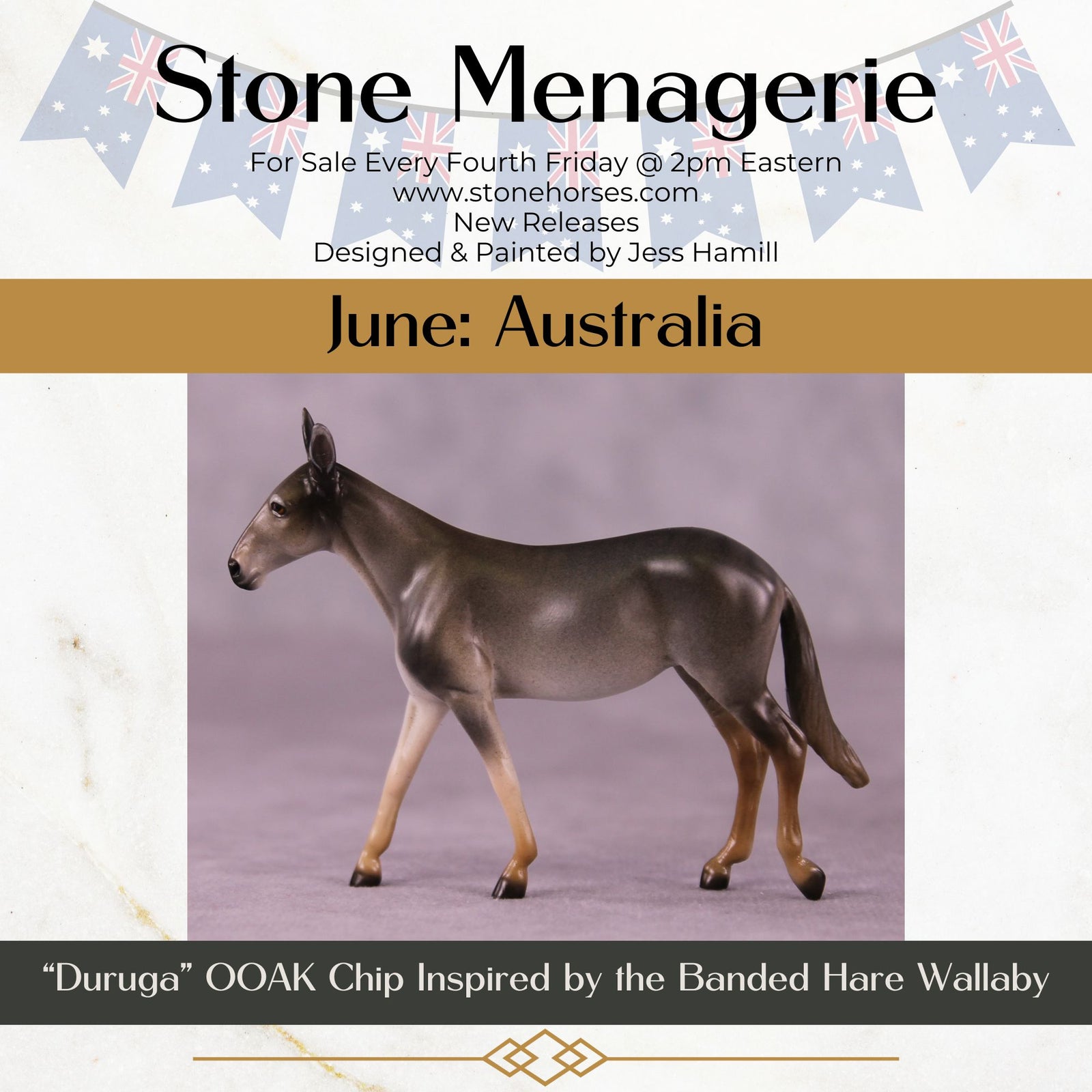 "Duruga" OOAK Mule Chip by Jess Hamill MS25