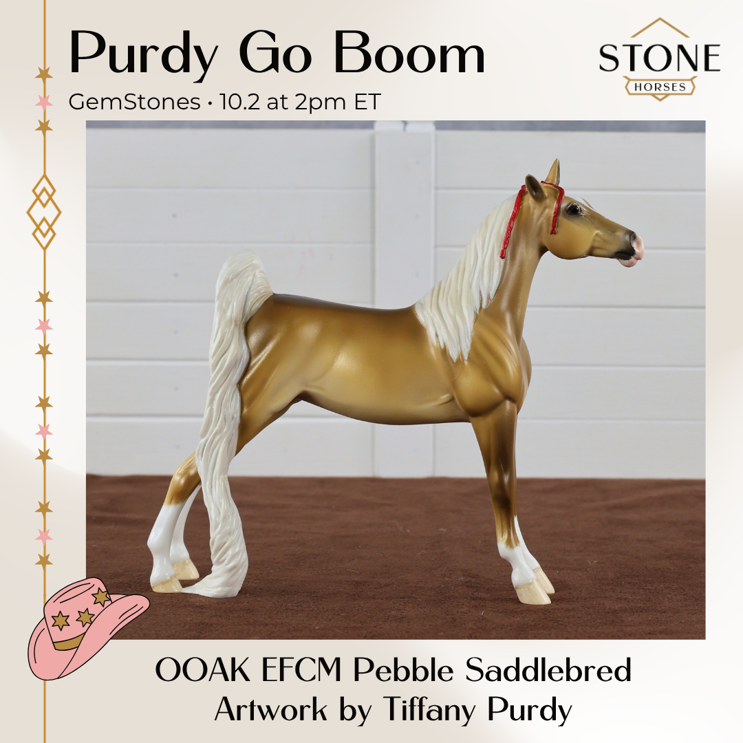 Purdy Go Boom OOAK EFCM Pebble Saddlebred by Tiffany Purdy GS26