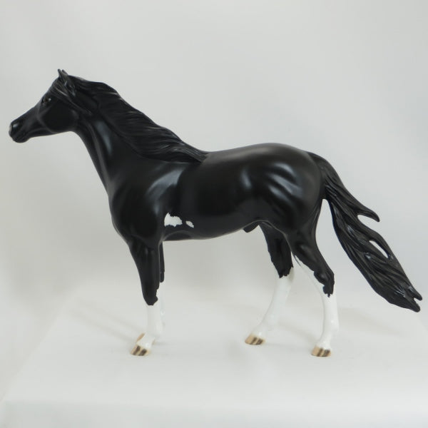 DOHATE BLUFF - Black Pinto Mustang Model Horse - LE6 - 5/15