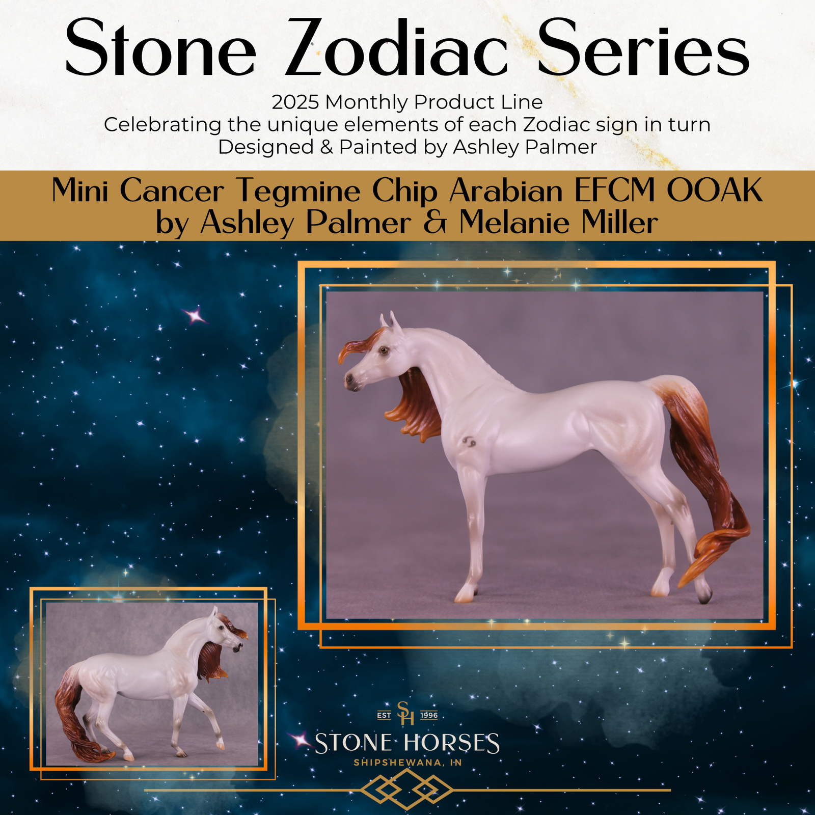 Mini Tegmine OOAK EFCM Chip Arabian by Ashley Palmer & Melanie Miller SCD26