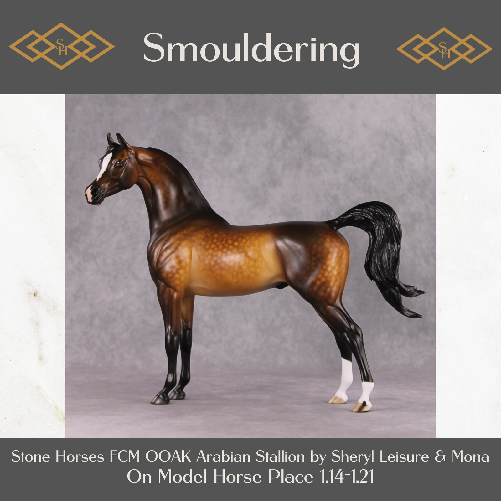 "Smouldering" OOAK Arabian Dapple Bay By Sheryl Leisure & Mona Best Offer 1/21/25