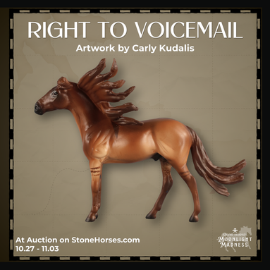 Right to Voicemail OOAK EFCM Chip Andalusian by Carly Kudalis MM26