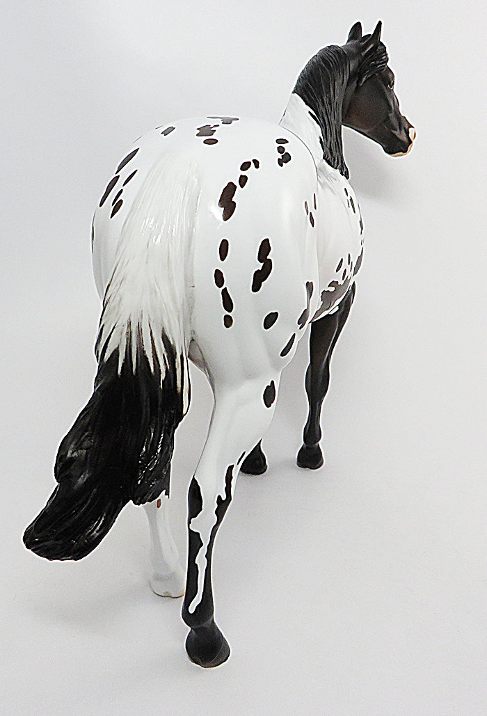 GIN BLOSSOM-OOAK BUCKSKIN APPALOOSA ISH MODEL HORSE 8/2