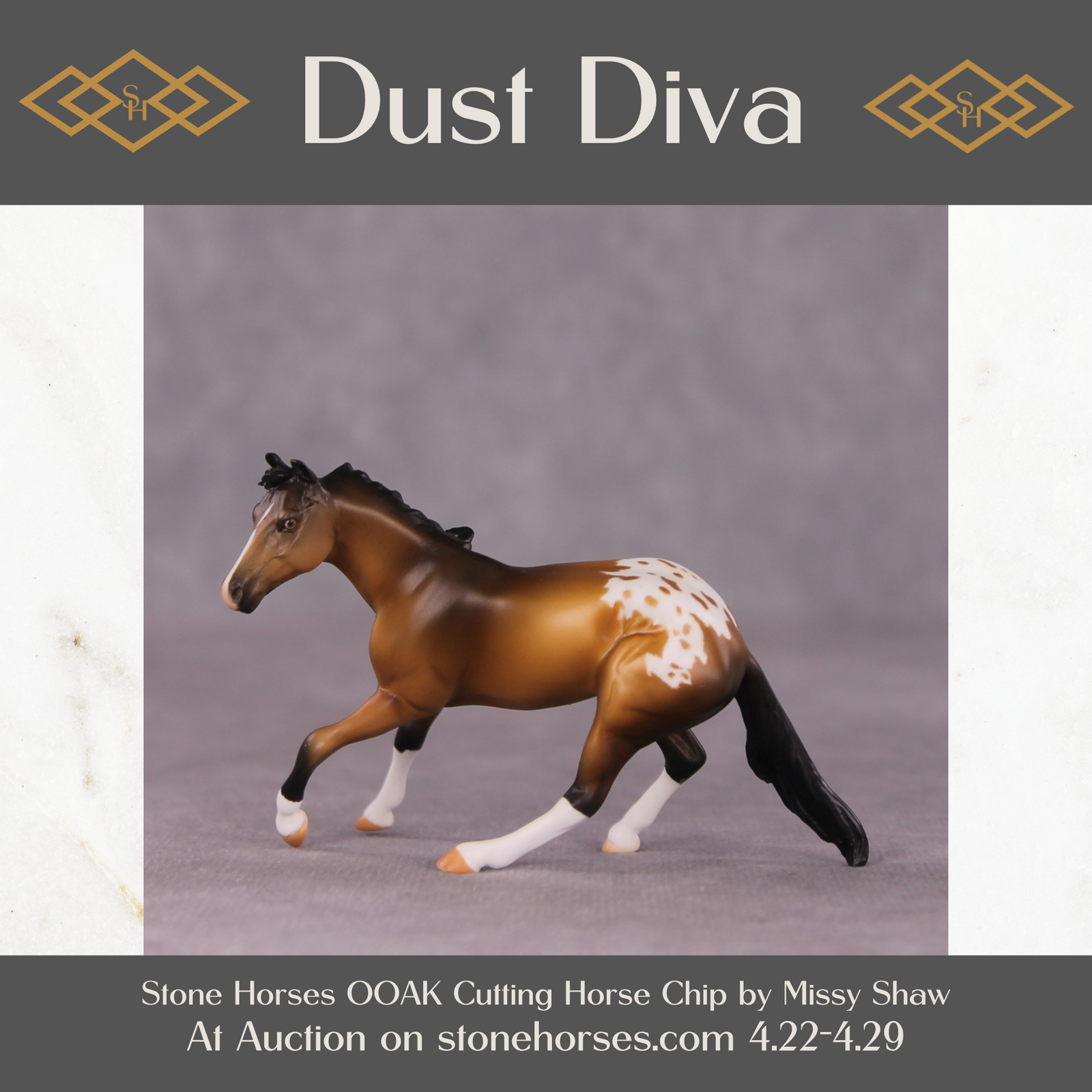 "Dust Diva" OOAK Cutter Chip by Missy Shaw
