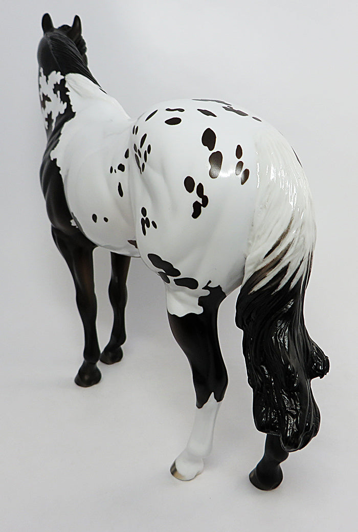 GIN BLOSSOM-OOAK BUCKSKIN APPALOOSA ISH MODEL HORSE 8/2