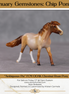 "Ambiguous Pie" OOAK Custom Chestnut Roan Pony Chip By Kristen Cermele - Gemstone Series