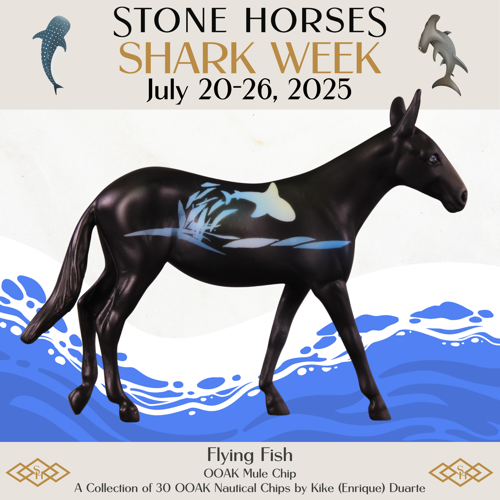 Flying Fish OOAK Mule Chip by Kike Duarte SCD25