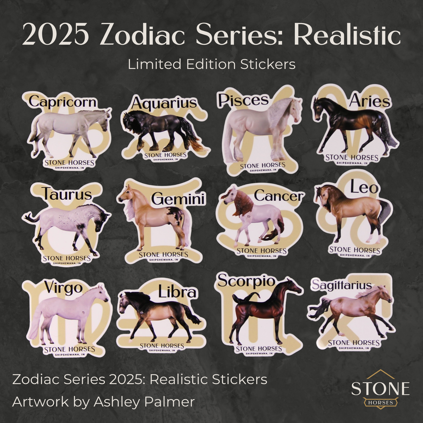 Zodiac Realistic Stickers - Limited Edition