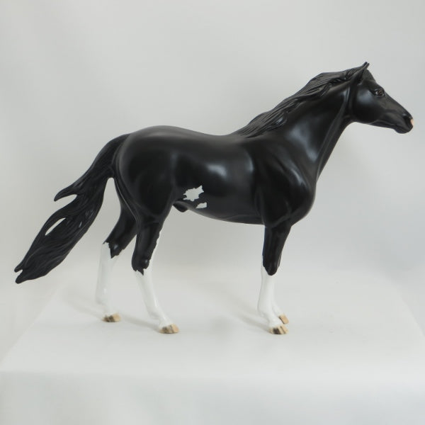 DOHATE BLUFF - Black Pinto Mustang Model Horse - LE6 - 5/15