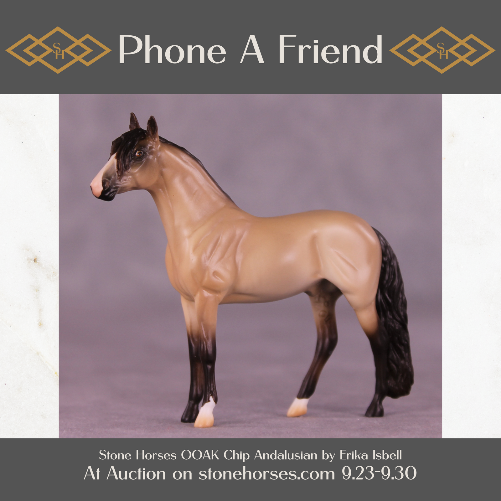 Phone A Friend OOAK Chip Andalusian by Erika Isbell SS925